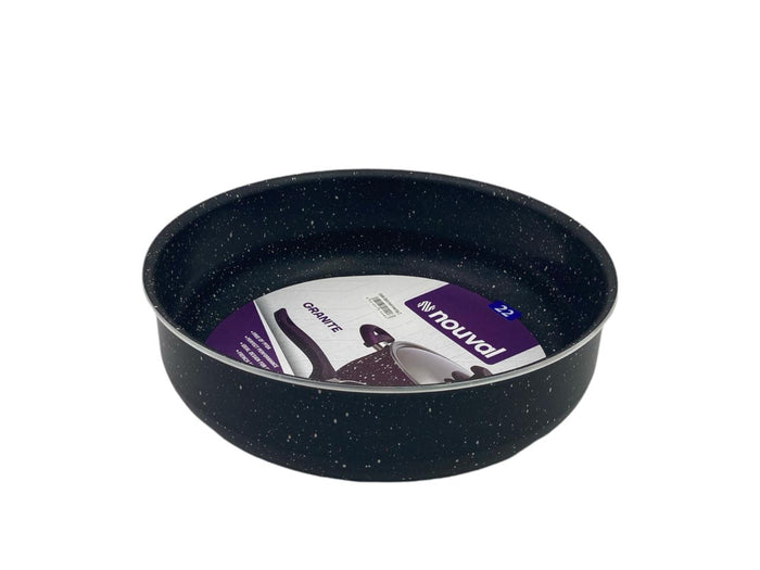 Black Granite Nouval Round Oven Tray 22 cm