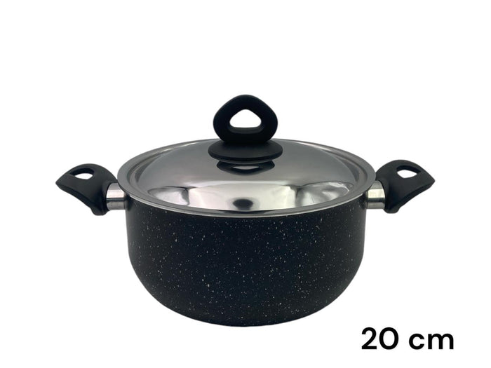 Black Granite Nouval Casserole 20 cm