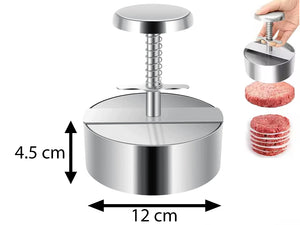 Stainless Steel Hamburger Patty Maker 12 cm