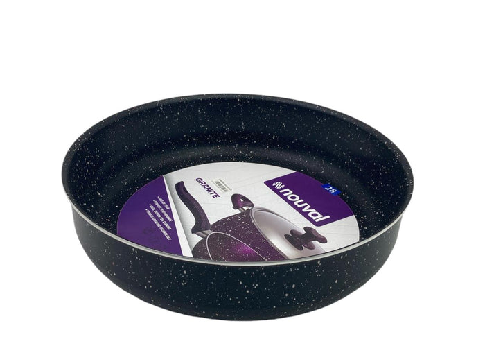 Black Granite Nouval Round Oven Tray 28 cm