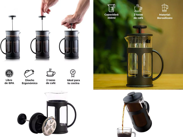 Small French Press Coffee Maker 350 ml
