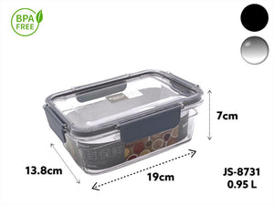 Acrylic Airtight Rectangular Food Storage Box 950 ml - HouzeCart