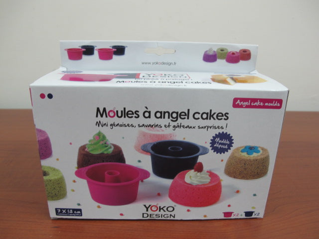4 Silicone Angel Cake Molds