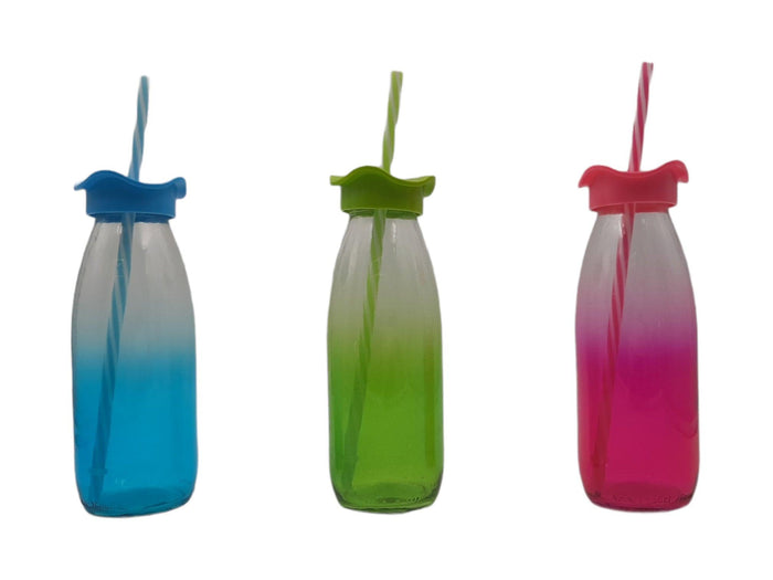 Firfir Colorful Bottle with Straw, 0.5lt