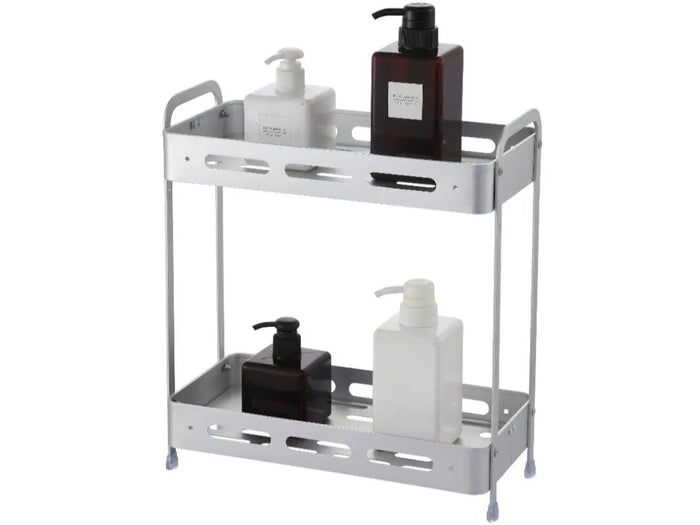 2 Tiers Aluminum Shower Bathroom Shelve