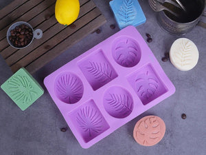 Palm and Olive Tree Silicone Mold for Soap