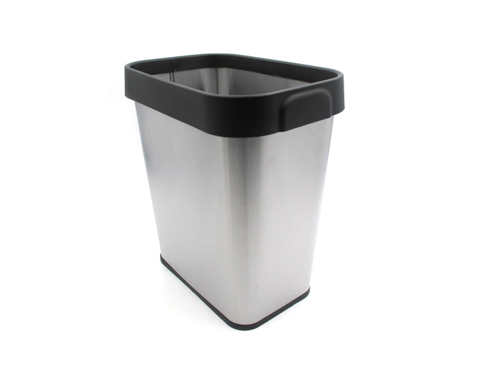 Stainless Steel rectangular Dustbin for papers 12 lt