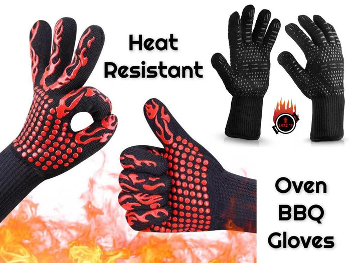 Set of 2 High Quality Heat Resistant Oven Gloves