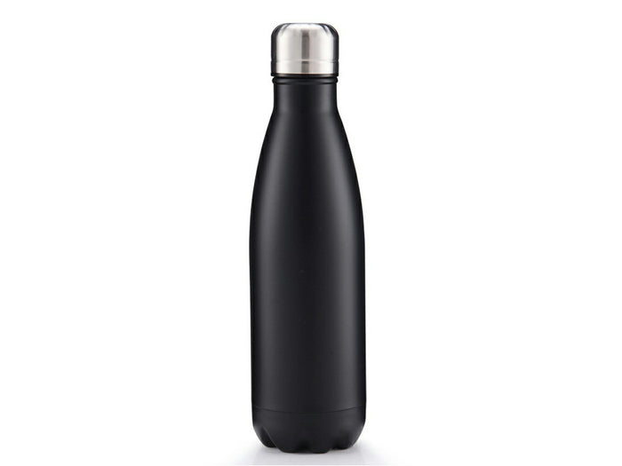 Black Stainless Steel Vacuum Water Bottle 500ml