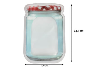 Big reusable lock&seal bag checkered cover jar design - HouzeCart
