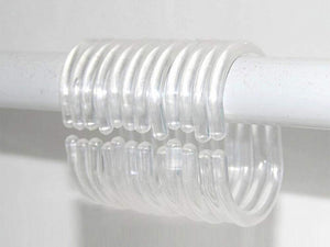 Plastic Shower Curtain Rings X12