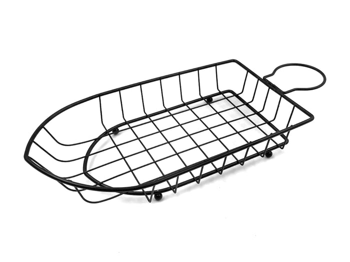 Black Boat Shape Serving Basket 24 cm