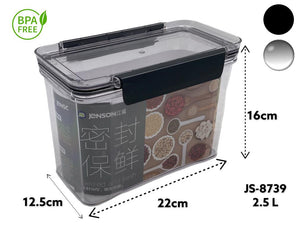 Acrylic Airtight Rectangular Food Storage Box 2.5 L - HouzeCart