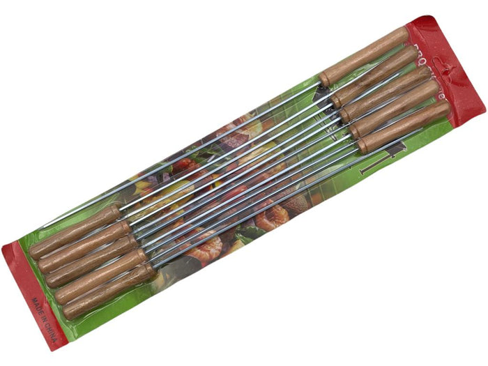 BBQ Skewers with wooden handle; 10 pcs