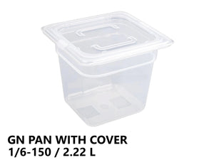 Gastronorm Plastic Storage Container 1/6 150 mm - 2.22L