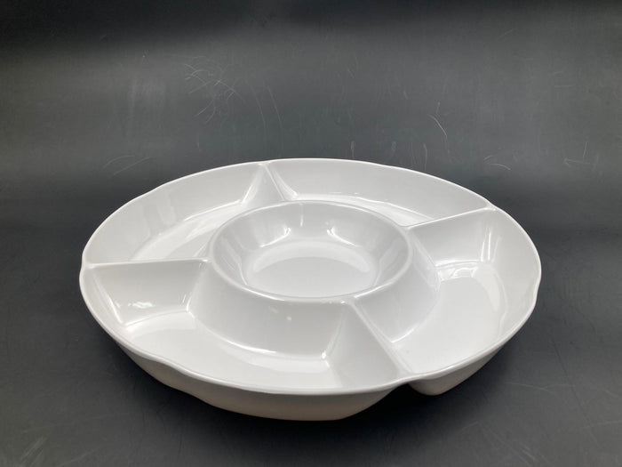 5 compartments divided dish 14" size 35 cm