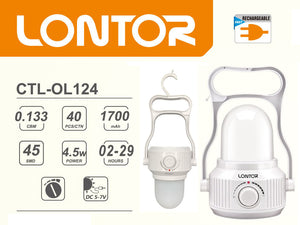 Lontor Rechargeable Lantern with Hanger