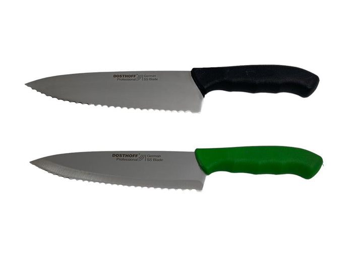 Serrated Chef Knife 21cm with Ergonomic Slip Free Handle