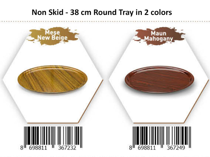 Kraft Tray Round Non Skid 38 cm