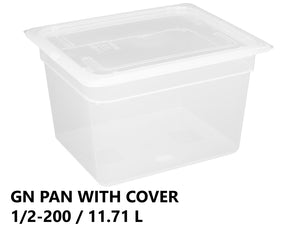 Gastronorm Plastic Storage Container 1/2 200 mm - 11.71L
