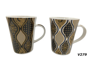 Black&Golden Porcelain Mug - HouzeCart