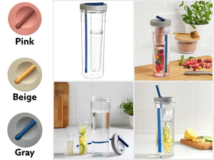 Drink Bottle with Infuser and Straw - HouzeCart
