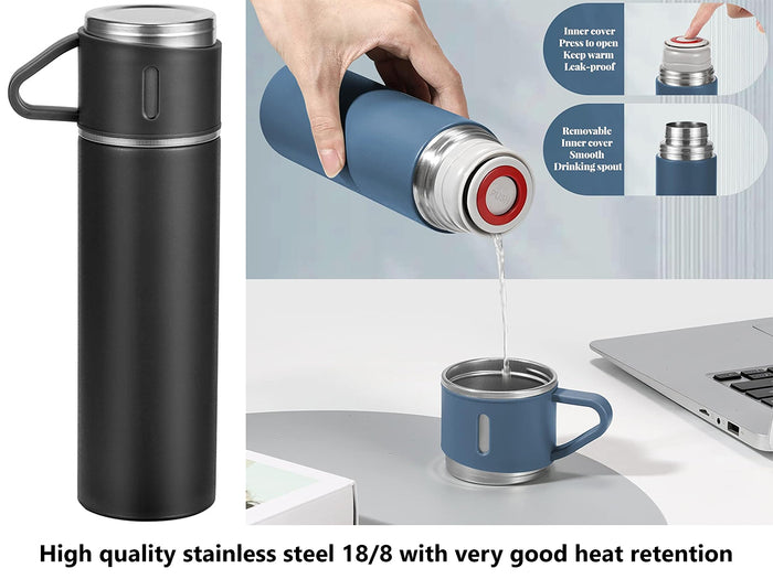 SS Vacuum Flask with Cup Cover 500 ml