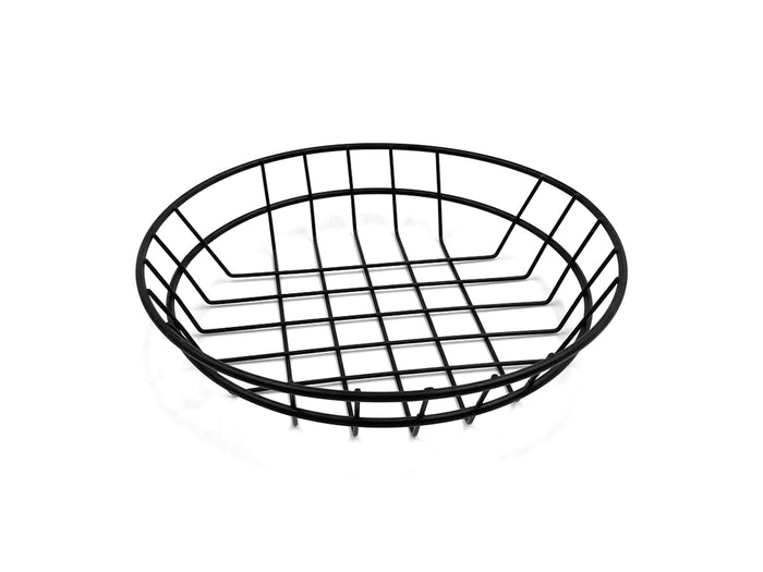 Black Round Serving Basket 20 cm