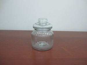 Small Glass Jar Lined Design - HouzeCart