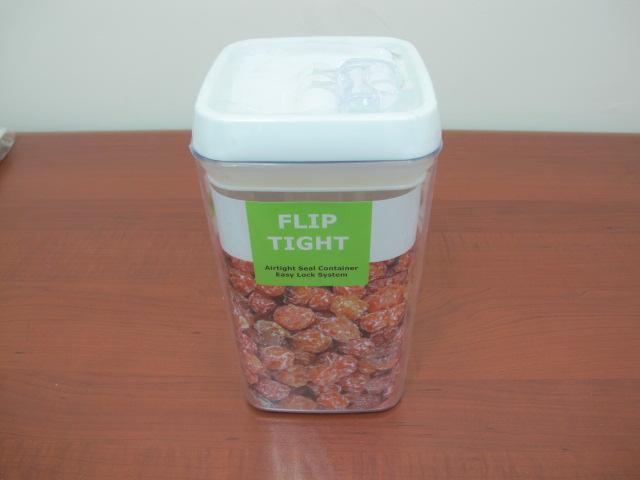 Flip Tight Squared Jar; 2.3 lt