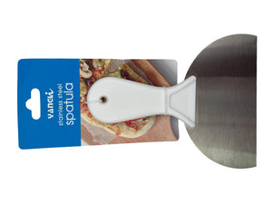 Wide SS Spatula with White Handle