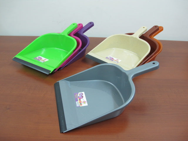 Plastic Dustpan with Rubber X2