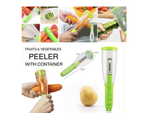 Vegetable and Fruit Peeler with Storage Box V type