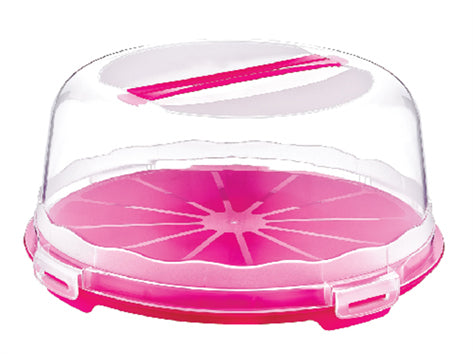 High Plastic Pastry Carrier with Lid