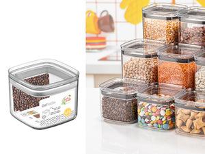 Airtight Squared chef Food Jar 0.7 lt - HouzeCart