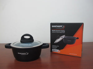 DOSTHOFF INDUCTION MASTER CASSEROLE BLACK 16 CM 1.2 L - HouzeCart