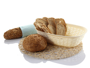 Small Plastic Rattan Bread Basket