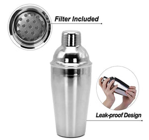 Stainless steel cocktail shaker 750 ml