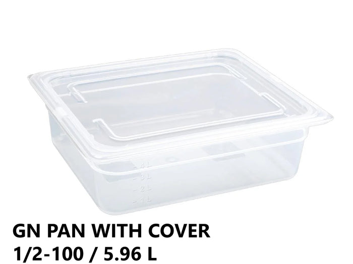 Gastronorm Plastic Storage Container 1/2 100 mm - 5.96 L