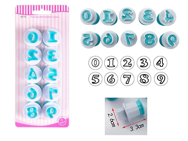 Push Easy Mini Number Cutter 10 pc – HouzeCart