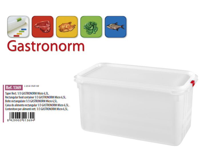 Gastronorm Plastic Storage Container - 6.5lt