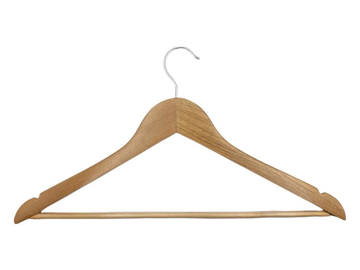 Wooden Hanger with Anti Slip Tube