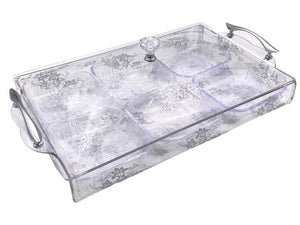 Divided Acrylic Sweet and Food Box - 6 compartments - HouzeCart