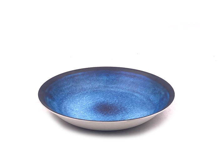 Bleu Marble Deep Melamine Plates X6.