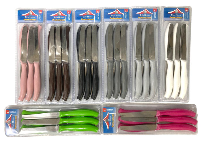 Serrated Tip Table Knife X6