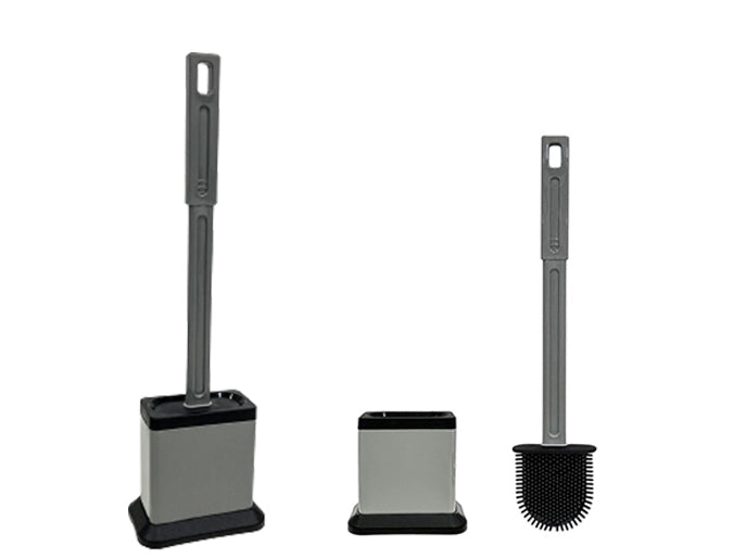 Rect Silicone Toilet Brush with Stand