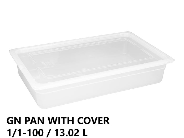 Gastronorm Plastic Storage Container 1/1 100 mm - 13.02L