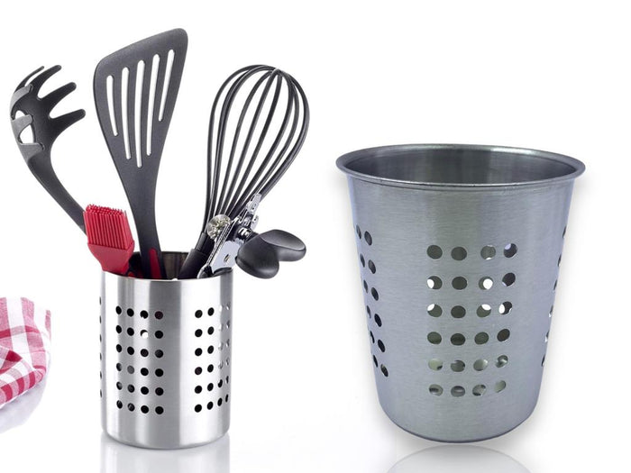 Stainless Steel Utensils and Cutlery Holder H:14.5 cm