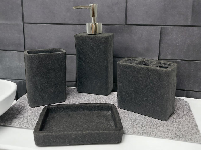 Set of 4 High Quality Resin Bathroom Accessories