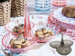 Divided snack tray with upper handle